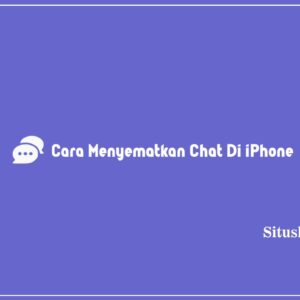 Cara menyematkan chat di iPhone