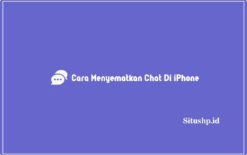 Cara menyematkan chat di iPhone