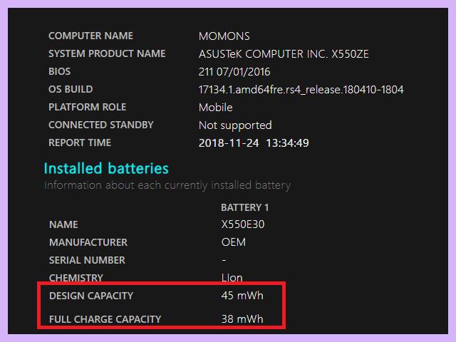Cek Kesehatan Baterai Laptop