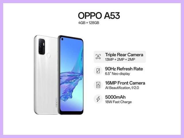 Spesifikasi Oppo A53