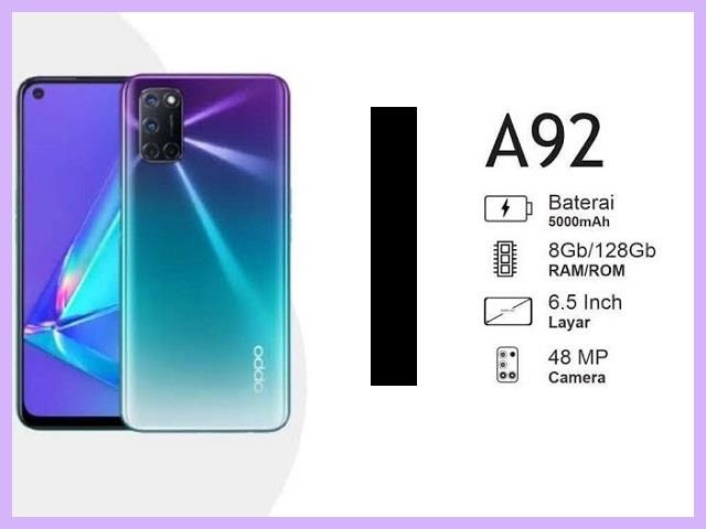 Spesifikasi Oppo A92