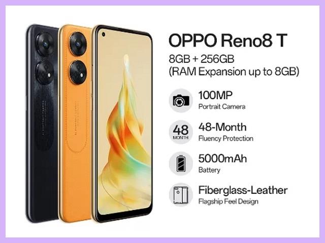 Spesifikasi Oppo Reno 8 T 5G