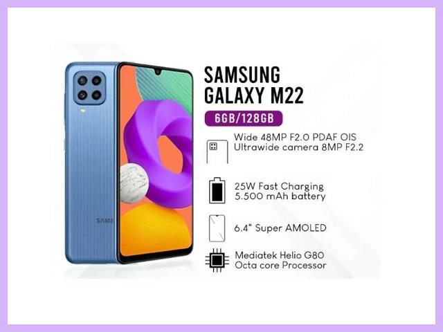 Spesifikasi Samsung M22