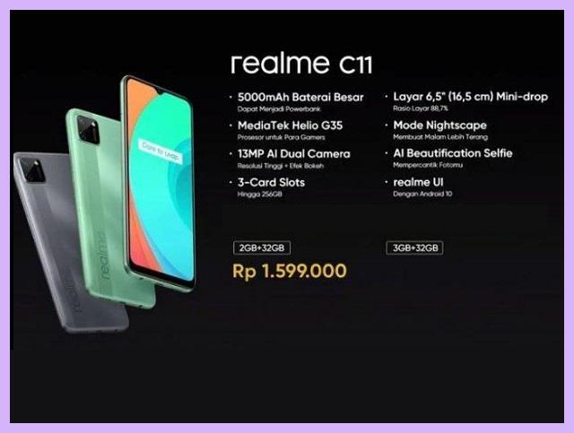 Spesifikasi Realme C11