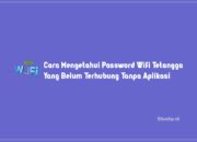 Cara Mengetahui Password Wifi Tetangga Yang Belum Terhubung Tanpa Aplikasi