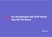 Cara Menghilangkan Iklan Di HP Android Yang Tiba Tiba Muncul