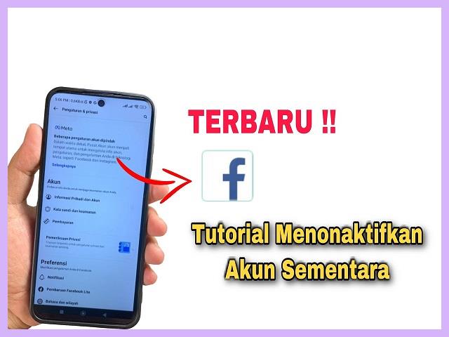 Cara Menonaktifkan Facebook Sementara Lewat HP